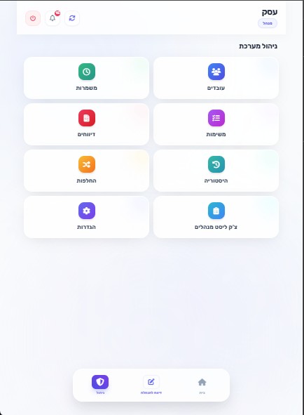 Shift Manager – ניהול משמרות וצוותים